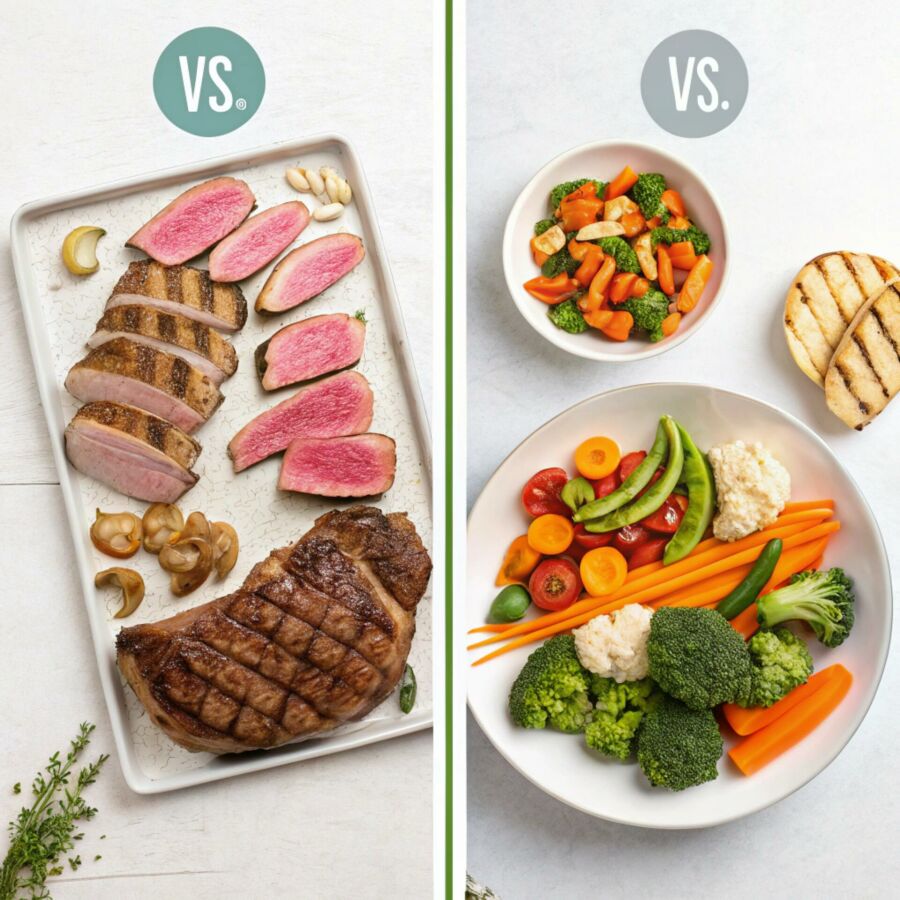 Imagem Alimentos-derivados-de-animais-vs-alimentos-vegetais